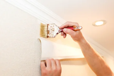 Pose de papier peint à Arras-sur-Rhône — revêtements muraux et toiles de verre
